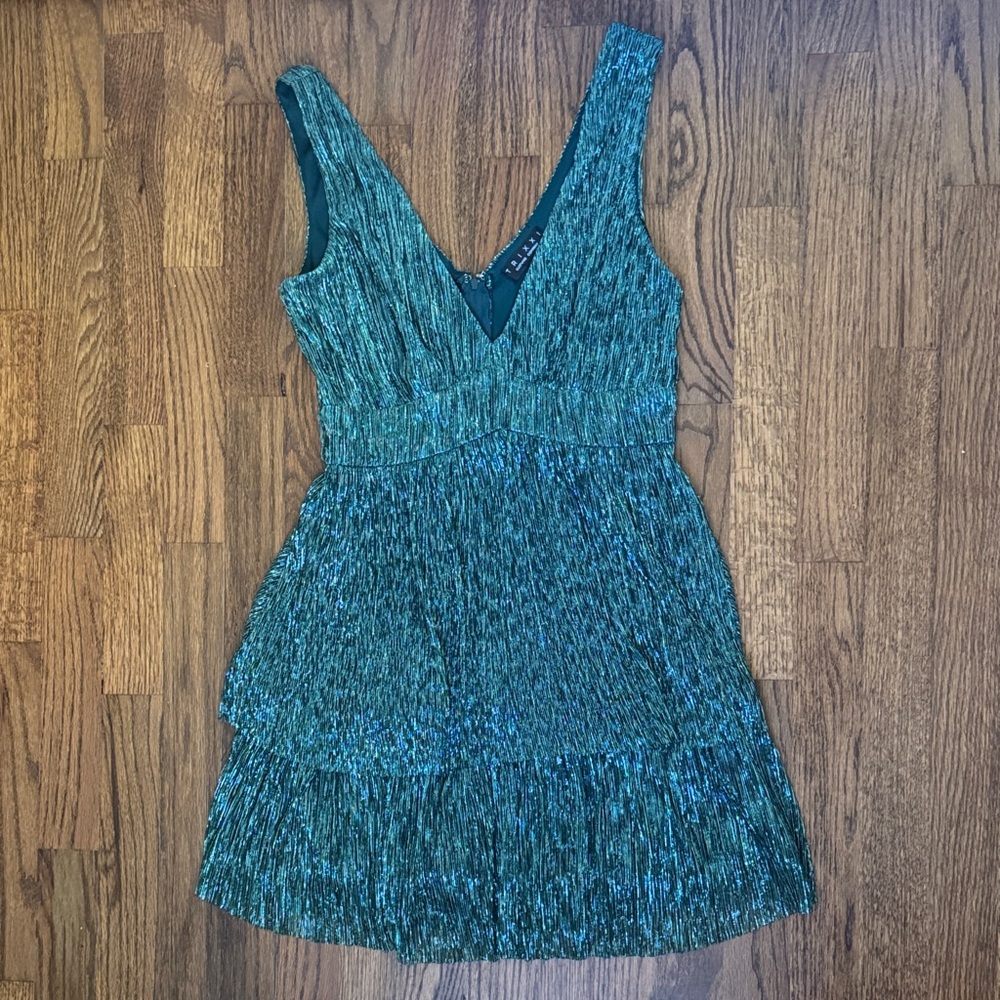 Trixxi Teal Mini Dress